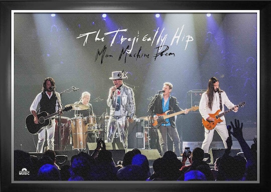 The Tragically Hip Framed 20" x 29" Man Machine Poem Textured Print 31" x 22"